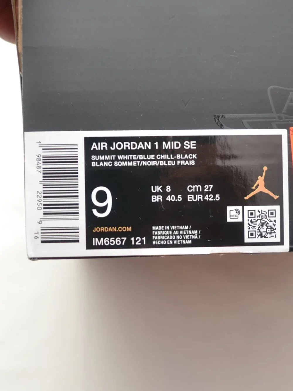 Jordan Air Jordan 1 Mid Se Blue Chill Summit White BNIB (NO LID)
